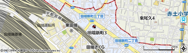 日新商事株式会社　ドクタードライブ新田端給油所周辺の地図