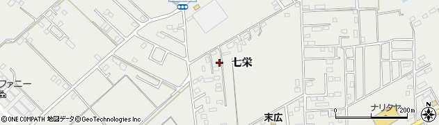 千葉県富里市七栄871-18周辺の地図