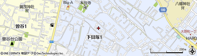 千葉県市川市下貝塚1丁目9周辺の地図