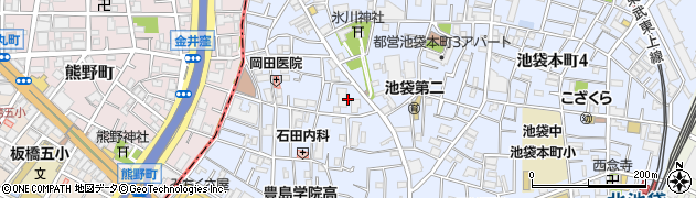 東京都豊島区池袋本町2丁目29周辺の地図