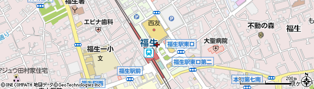 福生駅東口周辺の地図