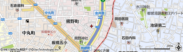 東京都板橋区熊野町16周辺の地図
