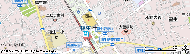松屋 福生店周辺の地図