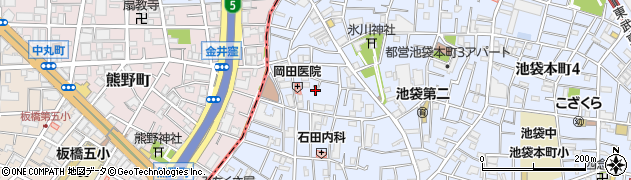 東京都豊島区池袋本町2丁目32周辺の地図