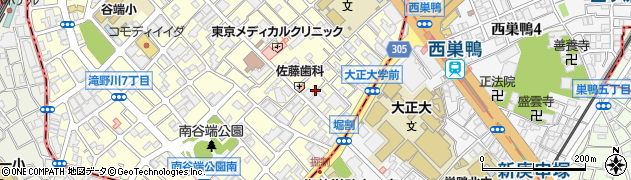 東京都北区滝野川6丁目6周辺の地図