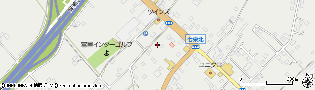 千葉県富里市七栄575周辺の地図