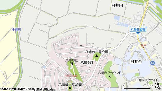 〒285-0867 千葉県佐倉市八幡台の地図