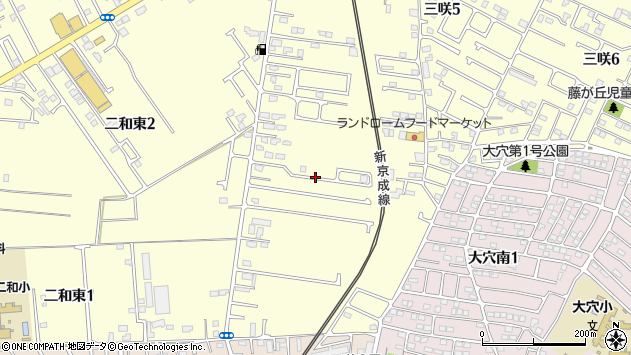〒274-0812 千葉県船橋市三咲の地図