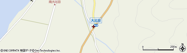 大比田周辺の地図