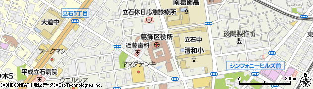 東京都葛飾区周辺の地図