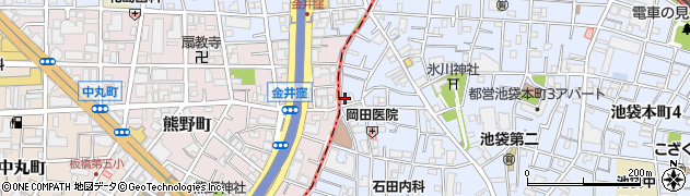 東京都豊島区池袋本町2丁目35-2周辺の地図
