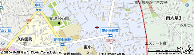 東京都西東京市東町周辺の地図