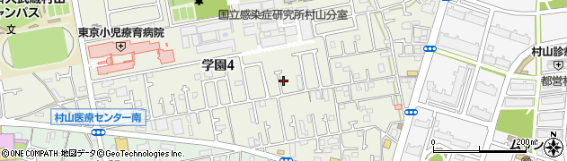 東京都武蔵村山市学園4丁目周辺の地図