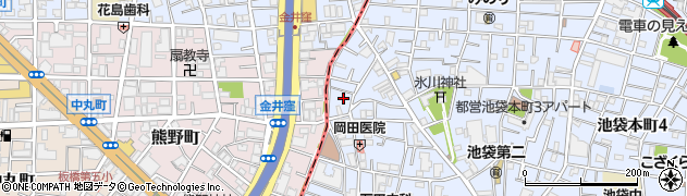 東京都豊島区池袋本町2丁目35周辺の地図