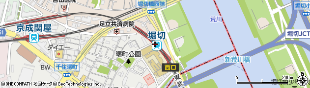 堀切駅周辺の地図