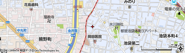 東京都豊島区池袋本町2丁目35-11周辺の地図