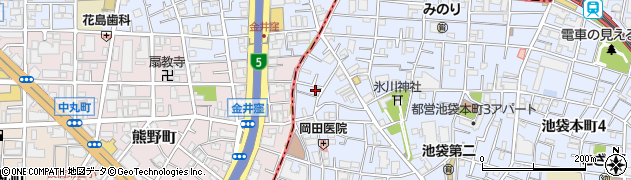 東京都豊島区池袋本町2丁目35-10周辺の地図