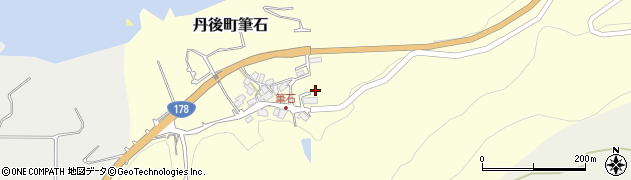京都府京丹後市丹後町筆石206周辺の地図