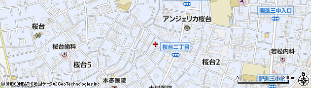 東京都練馬区桜台周辺の地図