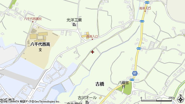 〒276-0047 千葉県八千代市吉橋の地図