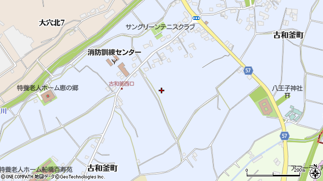 〒274-0061 千葉県船橋市古和釜町の地図
