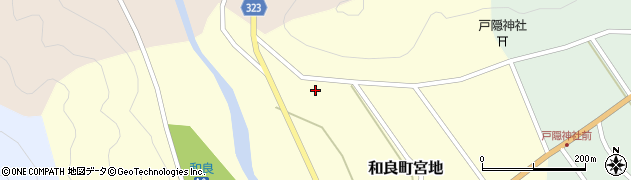 岐阜県郡上市和良町宮地174周辺の地図