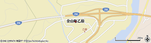 岐阜県下呂市金山町乙原周辺の地図