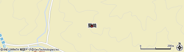 岐阜県下呂市夏焼周辺の地図