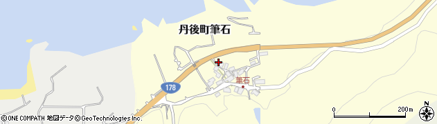 京都府京丹後市丹後町筆石157周辺の地図