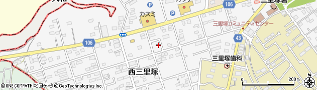 西三里塚第3街区公園周辺の地図