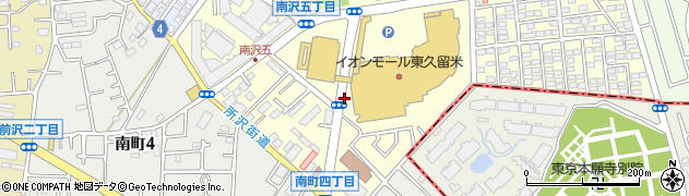東京都東久留米市南沢5丁目周辺の地図