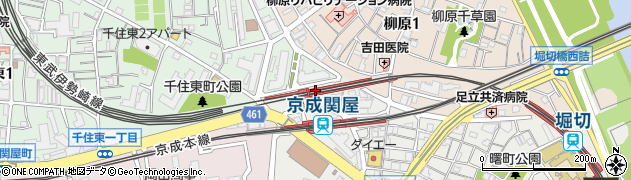 牛田駅周辺の地図