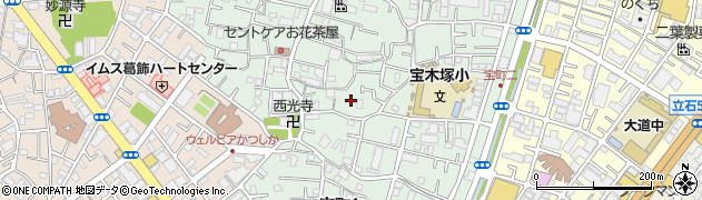 東京都葛飾区宝町周辺の地図