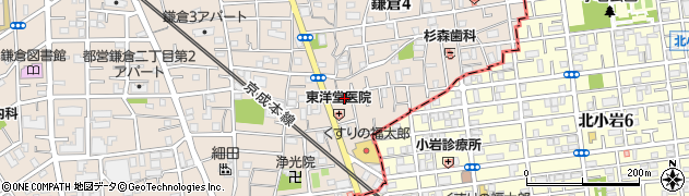 東京都葛飾区鎌倉4丁目3-11周辺の地図