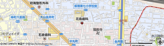 花島歯科医院周辺の地図
