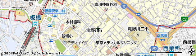 東京都北区滝野川6丁目35周辺の地図