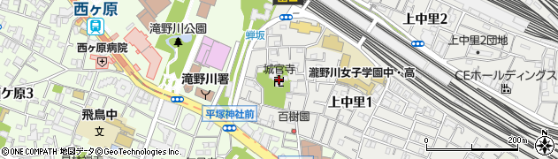 城官寺周辺の地図