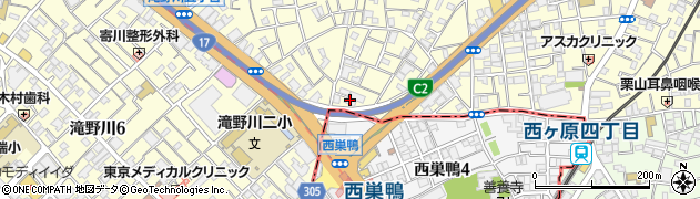 東京都北区滝野川3丁目17周辺の地図