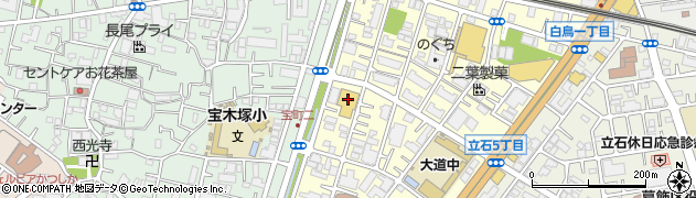 カズンお花茶屋店周辺の地図