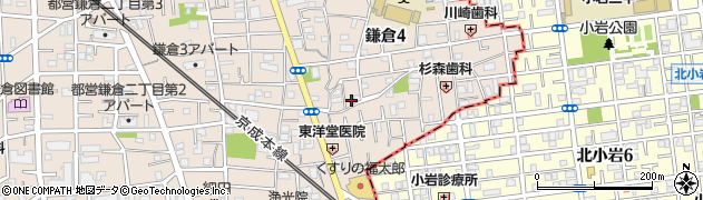 東京都葛飾区鎌倉4丁目5-10周辺の地図