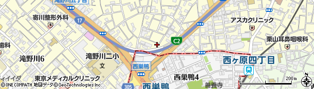 東京都北区滝野川3丁目16周辺の地図