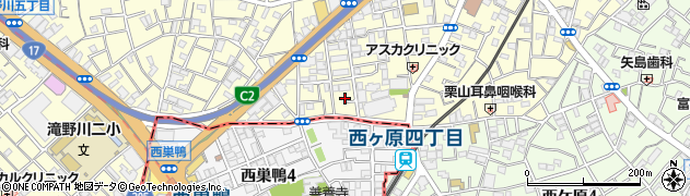 東京都北区滝野川1丁目87周辺の地図