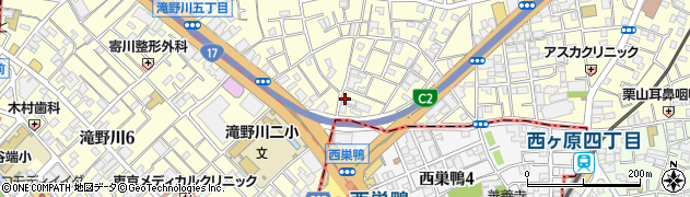 東京都北区滝野川3丁目17-6周辺の地図