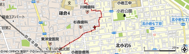 東京都葛飾区鎌倉4丁目42周辺の地図