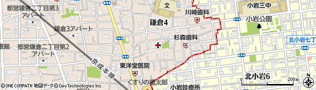 東京都葛飾区鎌倉4丁目27-13周辺の地図