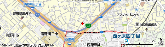 東京新聞　滝野川販売所周辺の地図