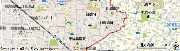 東京都葛飾区鎌倉4丁目27-6周辺の地図