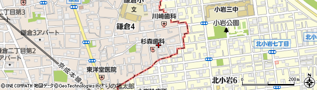 東京都葛飾区鎌倉4丁目40-16周辺の地図