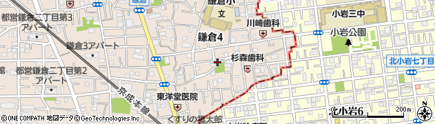 東京都葛飾区鎌倉4丁目27-8周辺の地図