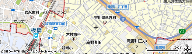 東京都北区滝野川6丁目53周辺の地図
